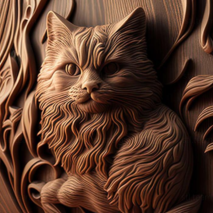 3D модель Російський кіт знаменита тварина (STL)
